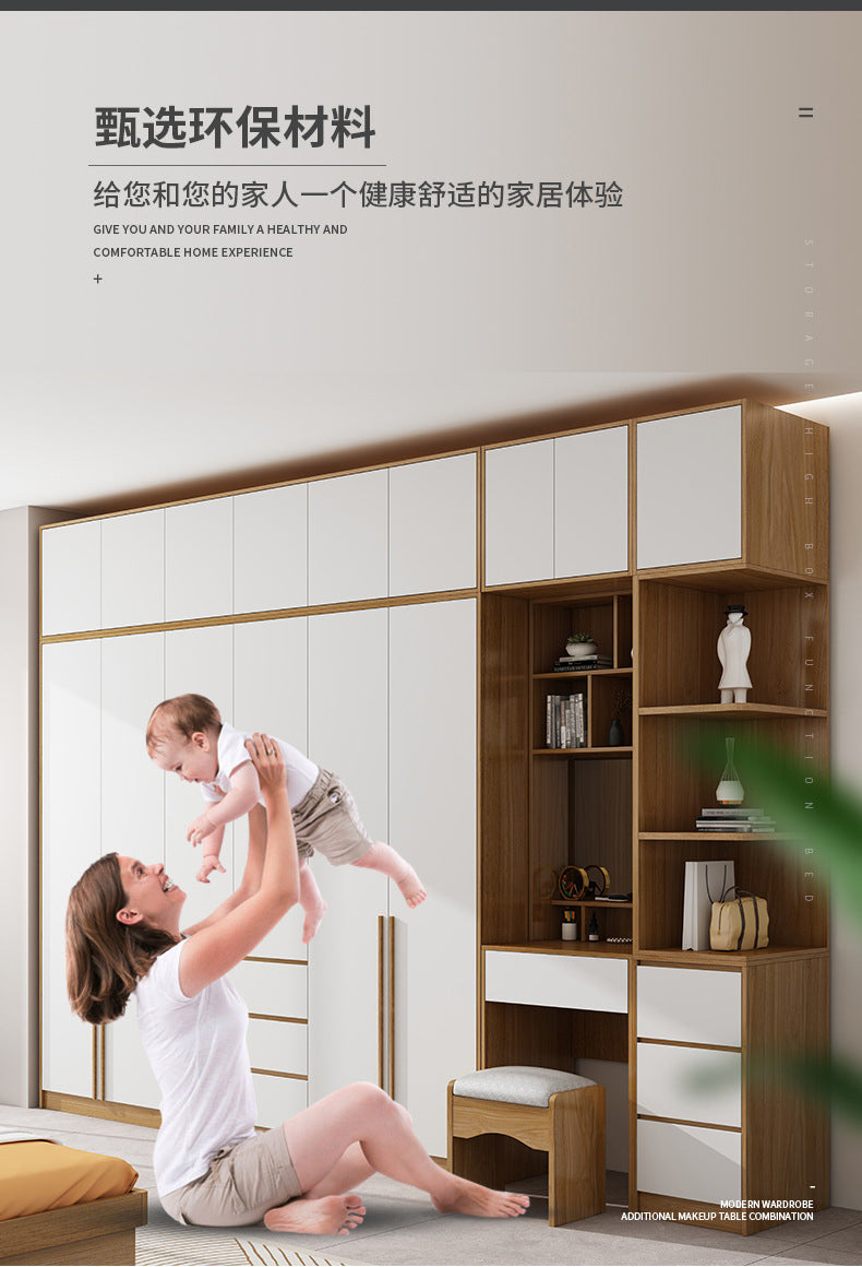 L Corner Wardrobe Multifunctional Storage for Home Bedroom90Corner Desk Set Custom Wardrobe