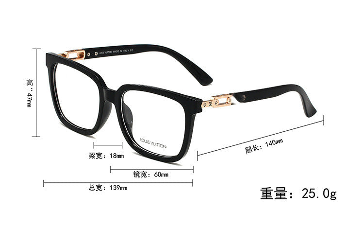 2025New fashion Blue Light Blocking Glasses T Home Art Versatile Glasses for Women Frame High Appearance Myopia Non-Prescription Glasses