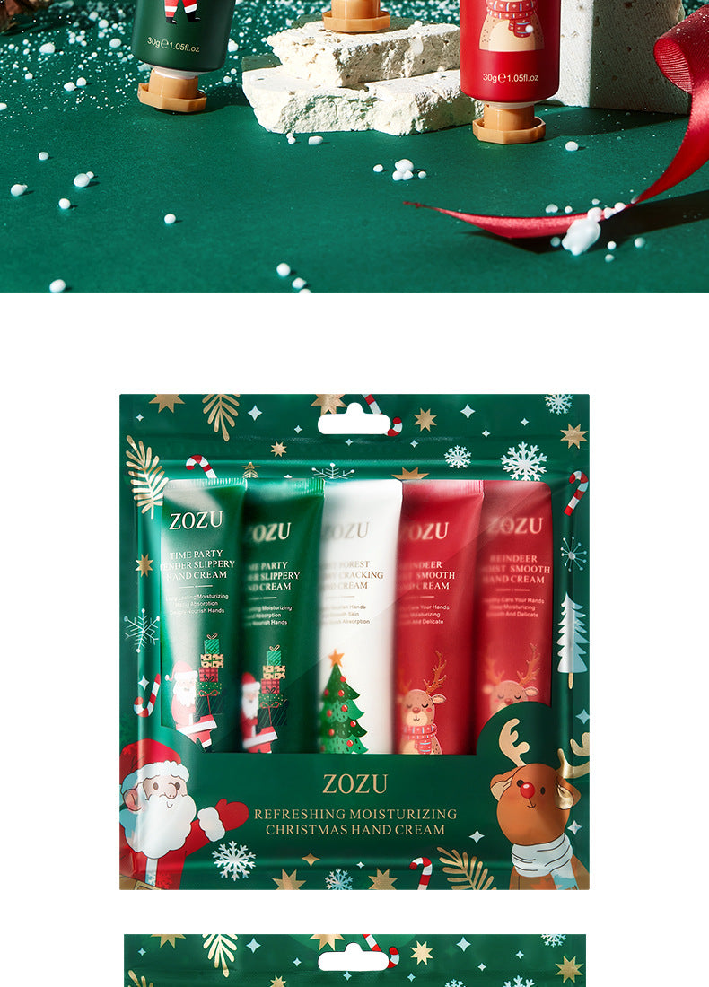 Full English Christmas Hand Cream Set ZOZU Refreshing Moisturizing Hand Cream Gift for  Wholesale