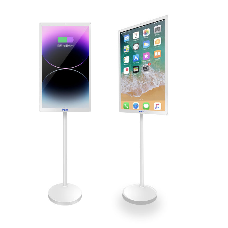 VSTI Brand22Inch Touch TV Movable Rechargeable Built-in Battery Smart Interactive Portable TV