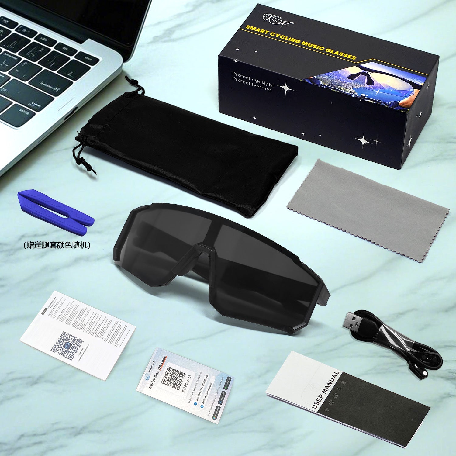 QY01 Pro1Bluetooth Glasses AI Translation Bluetooth Call Music Playback Outdoor Cycling Sports Glasses