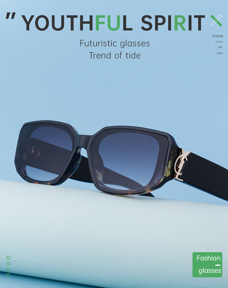 European and American fashion narrow frame sunglasses for women INS Street style square sunglasses for women wholesale sunglasses