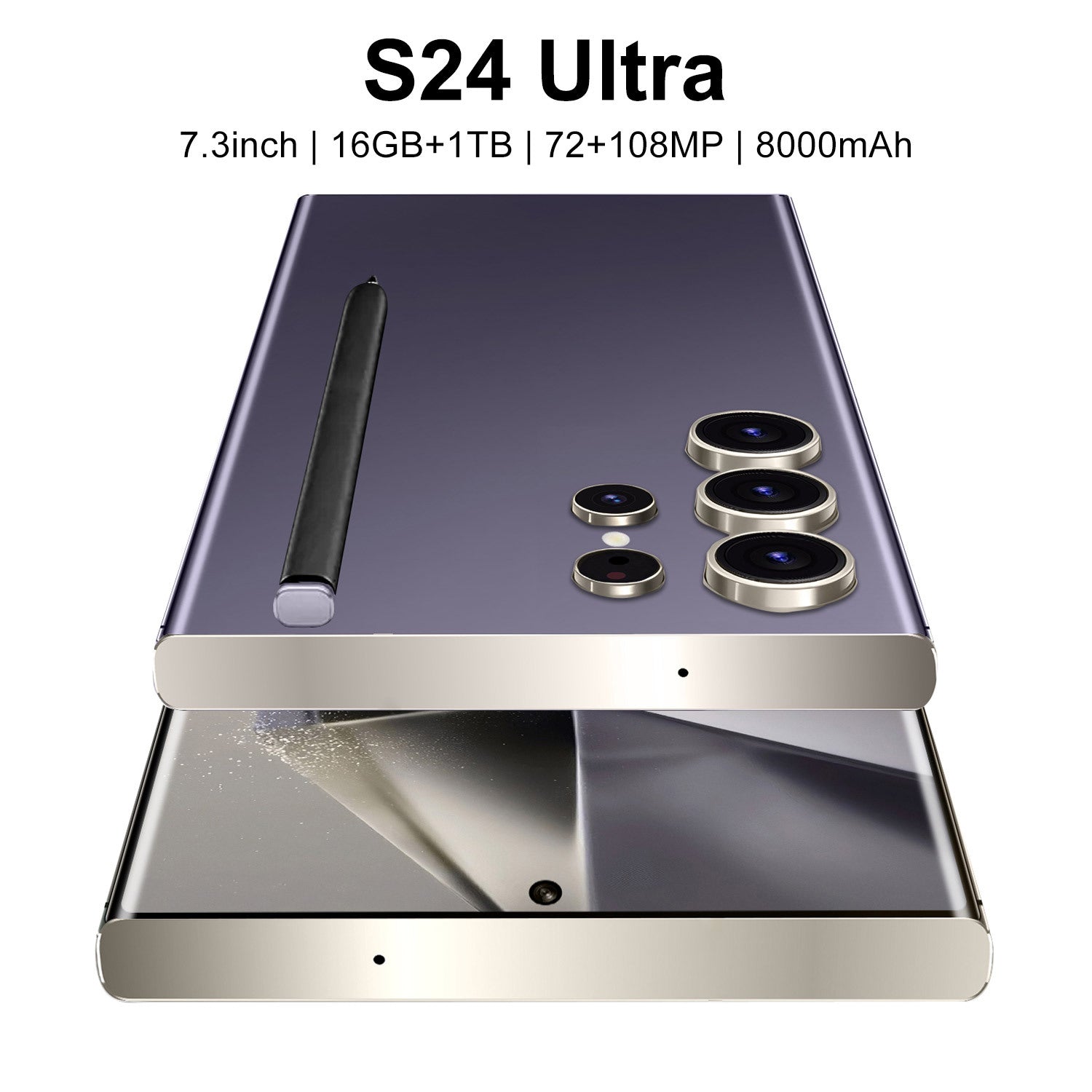 S24 Ultra+Built-in pen7.3Extra-large Screen16+1T Android Smartphone(Popular)