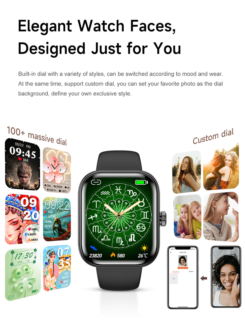 G46Women's Smart Watch Blood Pressure Blood Sugar Blood Oxygen Detection NFC Alipay Bluetooth Call Smart Bracelet