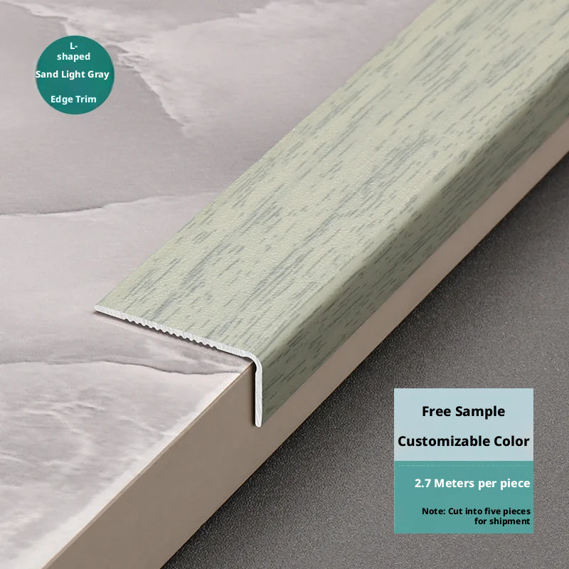 Edge trim in sand light gray color, customizable for various projects.
