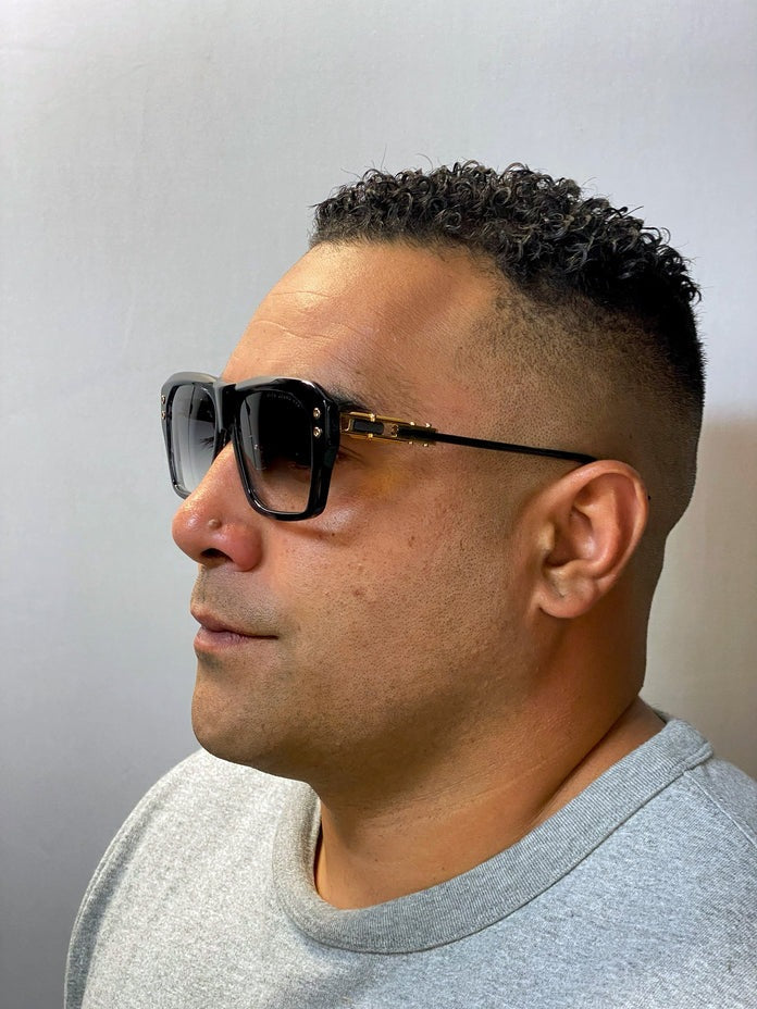 European and American Fashion Large Square Frame Sunglasses for Men High-end Sun Protection Sunglasses Men's Trendy Glasses sunglasses