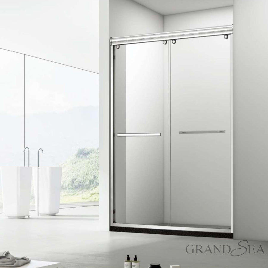 Foshan Manufacture 8mm Thickness Tempered Sliding Glass Shower Partition Door