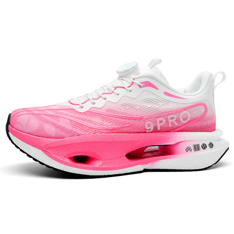 Red Rabbit9PRO Summer Breathable Jacquard Lightweight Sports Shoes with Rotating Buckle Casual Shoes Popcorn Carbon Plate Hollow Running Shoes