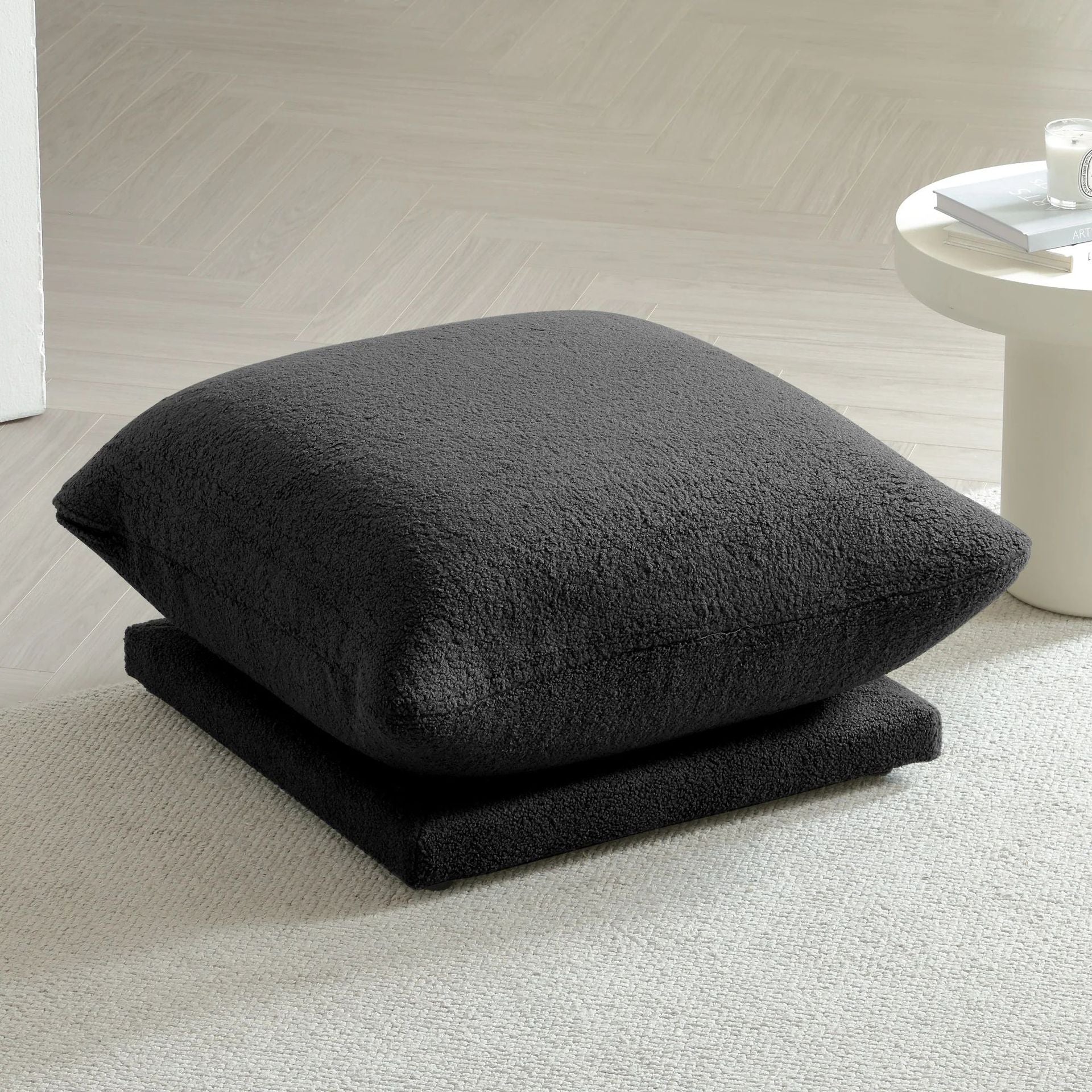 Factory Direct Sales E-commerce Cream Style Bread Fabric Sofa Straight Row Small Apartment Living Room Compression Sofa