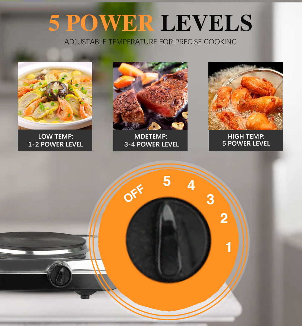 RAF Electric Stove Household Double Burner Electric Stove Temperature Adjustable Small Electric Stove Insulation Heating Electric Stove Wholesale