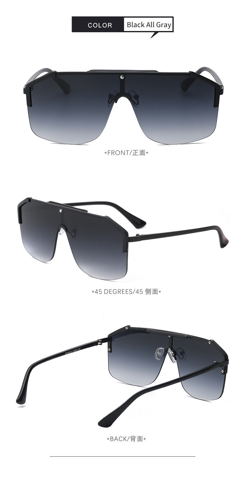 2025New Large Frame Sunglasses for Women, European and American Style, Internet Celebrity Same Style, Trendy Outdoor Sunglasses for Women sunglasses