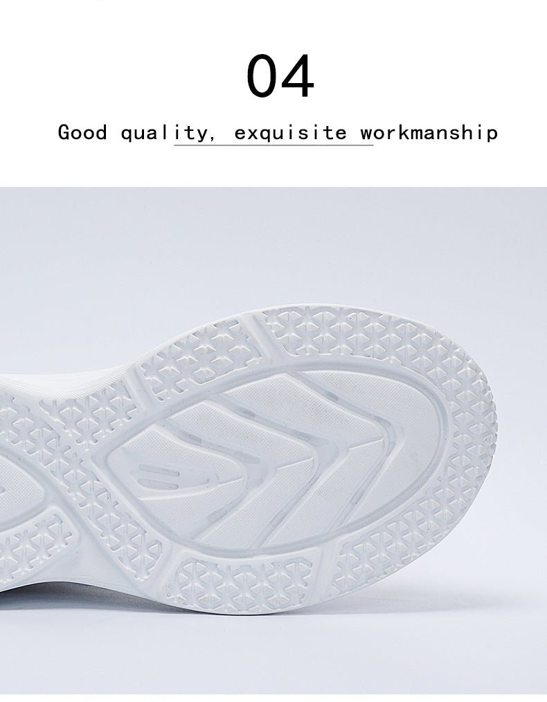 2025Foreign Trade New Fashion Sports Casual Shoes Breathable Mesh Men's Shoes Lightweight Non-Slip Wear-Resistant Running Shoes
