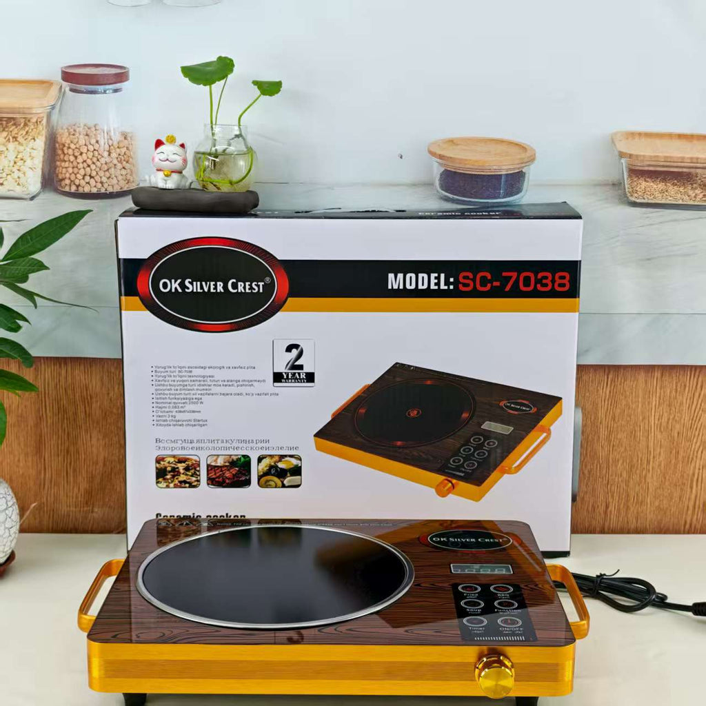 Double Ceramic Stove Double Burner Electric Ceramic Stove Intelligent High Power Multi-Function Timer Heating Induction Cooker Export Adjustable Temperature