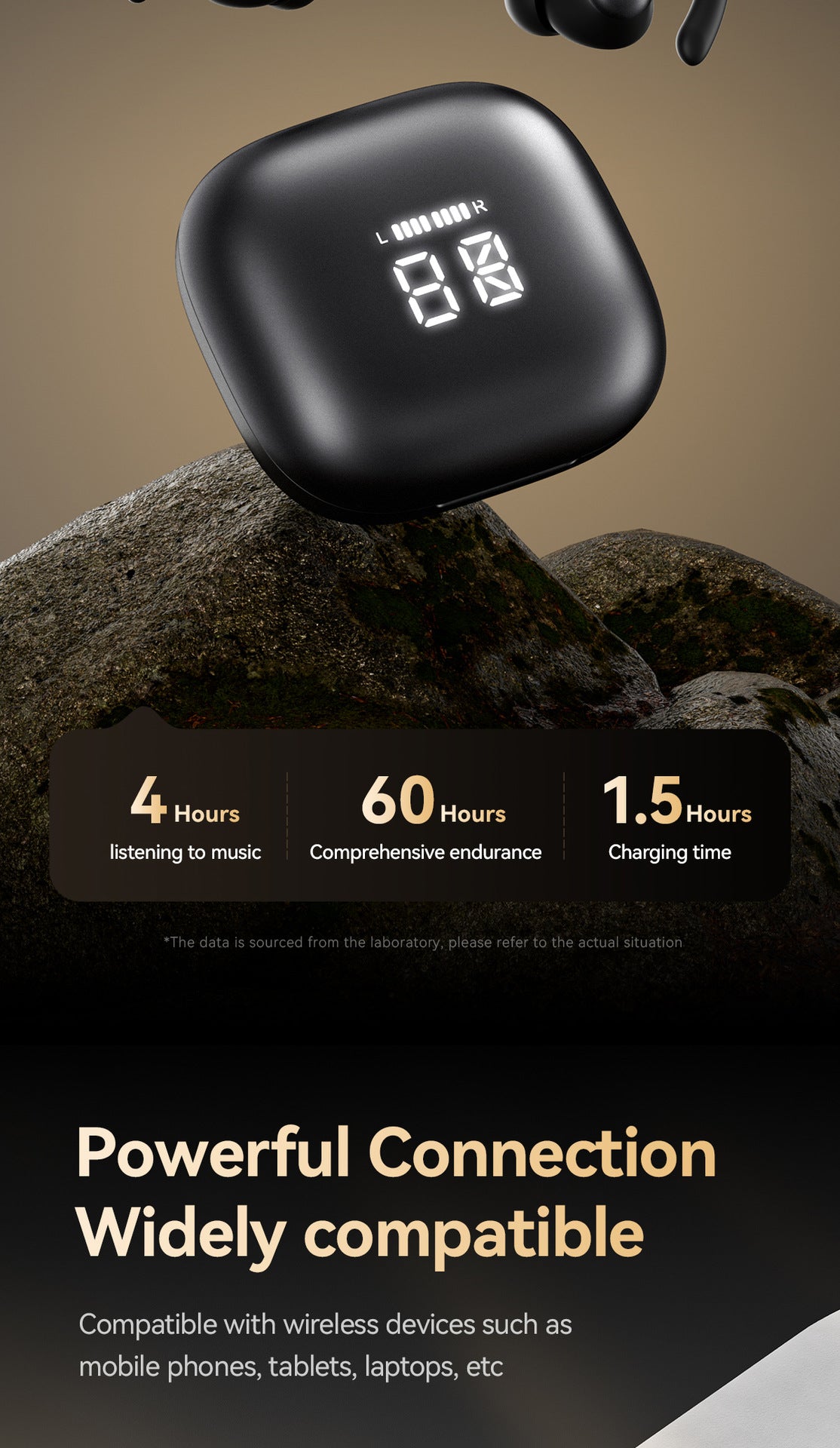 New M145Long Battery Life Ear-Hook and In-Ear Headphones Private Model Low Latency Wireless Bluetooth Earphones