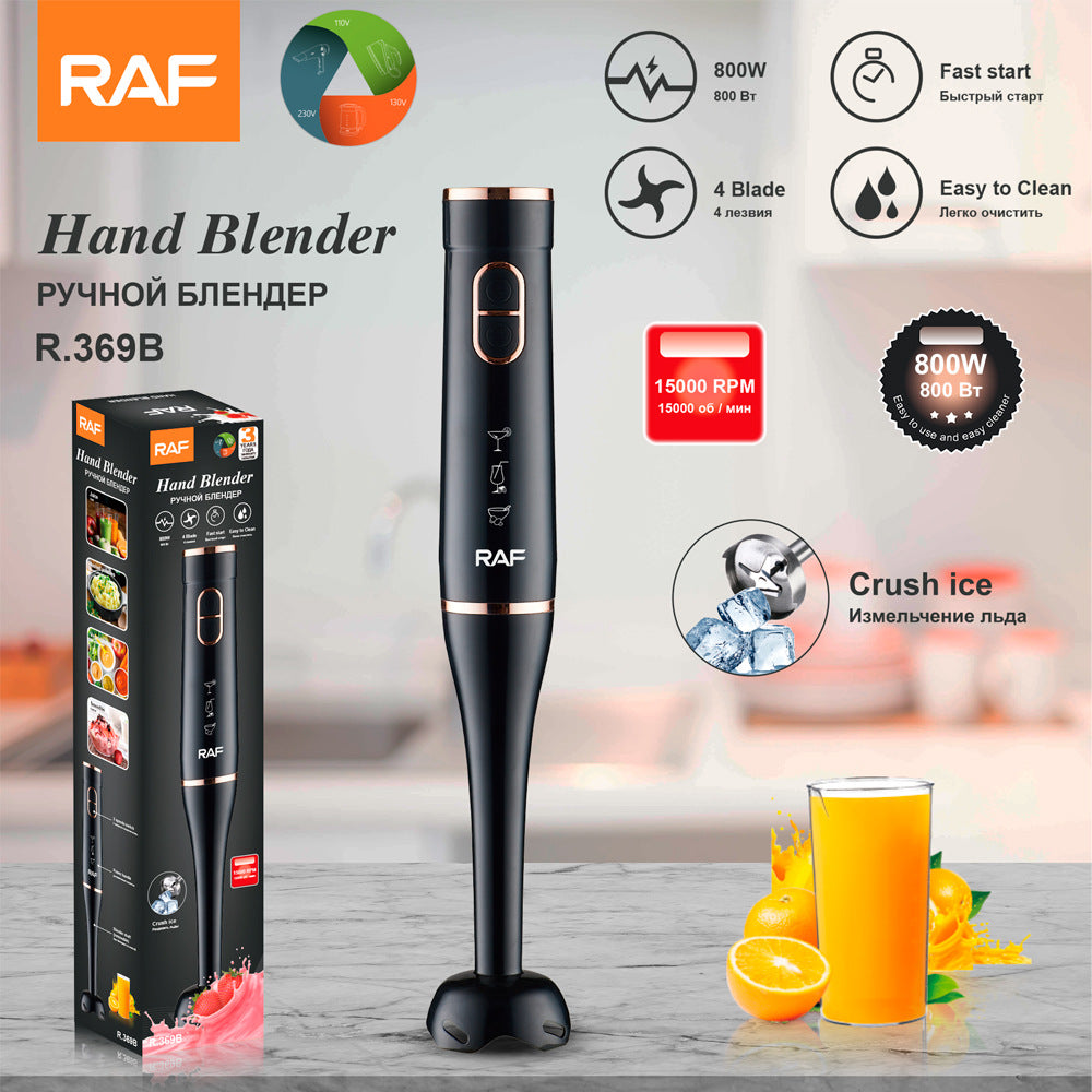 RAF EU Standard Household Cooking Stick Multi-Functional Handheld Baby Food Processor Electric Kitchen Meat Grinder Stick