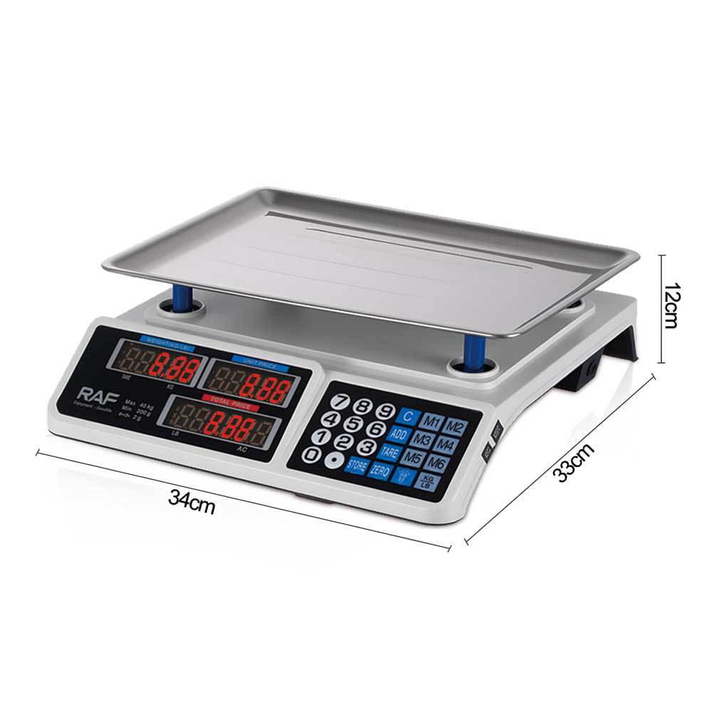 RA  European Standard Digital Display Pricing Scale Multi-Unit Conversion Fair Scale LCD Display Automatic Shutdown