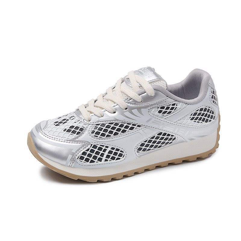 German Training Shoes Women's Shoes2025Spring New Casual Sports Running Shoes Lightweight Forrest Gump Shoes Versatile White Sneakers Mesh Shoes