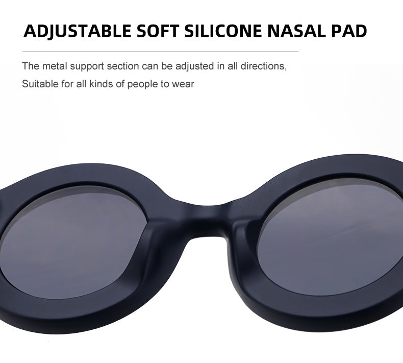 Sunglasses European and American Fashion Round Frame Sunglasses Men's High-end Sunglasses Men's Wholesale sunglasses