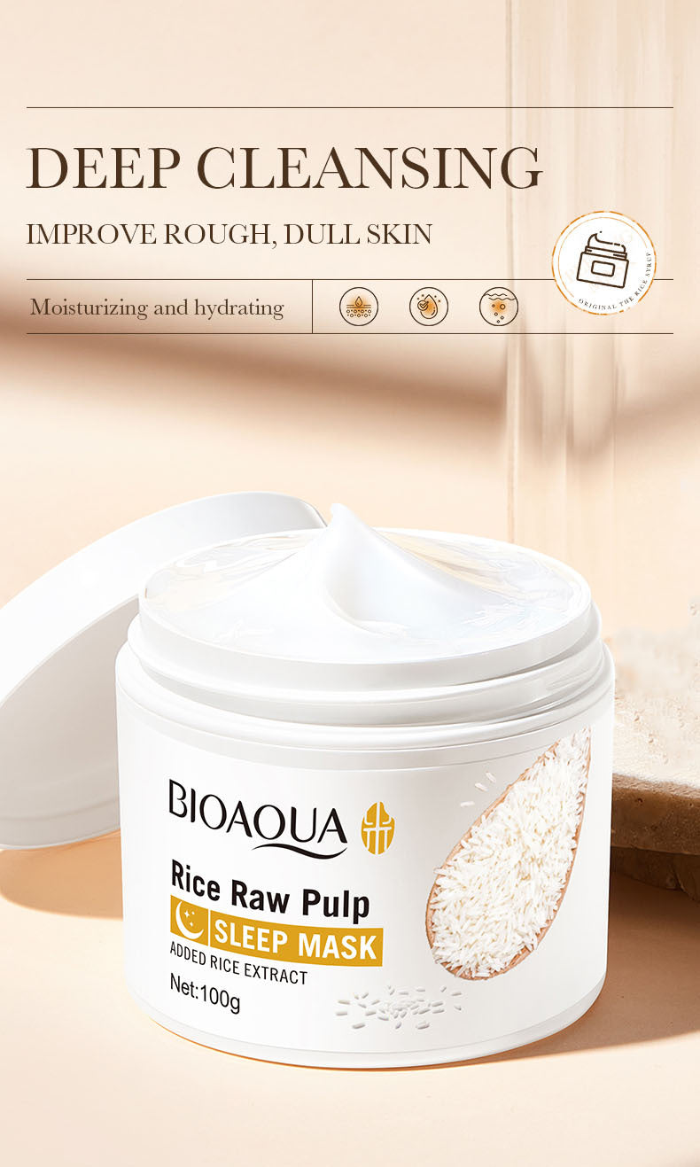 Full English Rice Skincare Set BIOAOUA Rice Puree Series Six-Piece Set Box  Wholesale