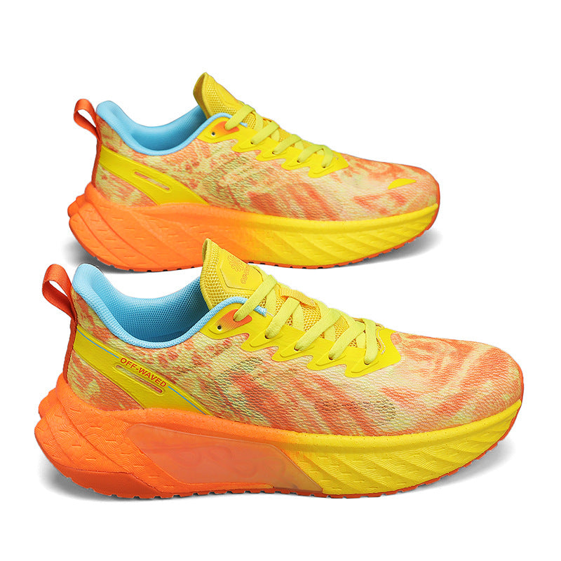 Marathon Running Shoes Soft Sole Cushioning Men and Women Mesh Training Running Shoes Rebound Physical Test Sports Student Sports Shoes Men's