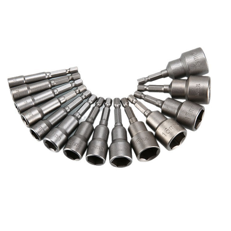 Strong Magnetic Socket Electric Drill Screwdriver Hex Socket Set Hex Socket Electric Drill Accessories