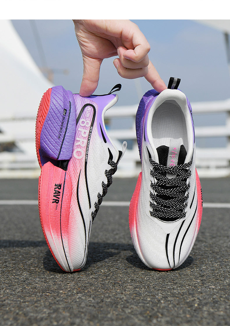 Red Rabbit8pro Carbon Plate Running Shoes Autumn Mesh Ultra-light Breathable Sports Shoes Men and Women Couples All-match Casual Running Shoes