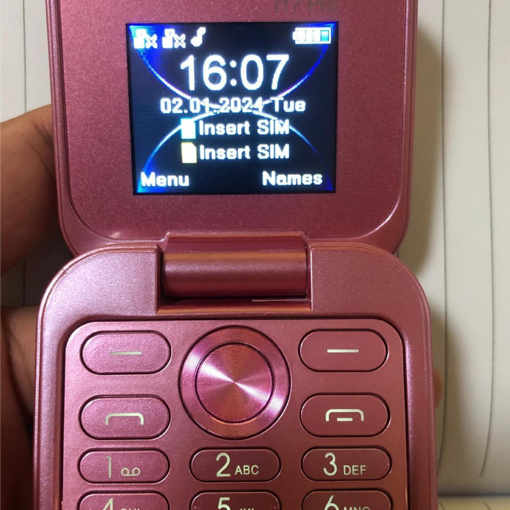 New i17Pro Mobile Phone Multi-Language Folding Flip Cover Foreign Language Phone i16 i15Pro Button Phone