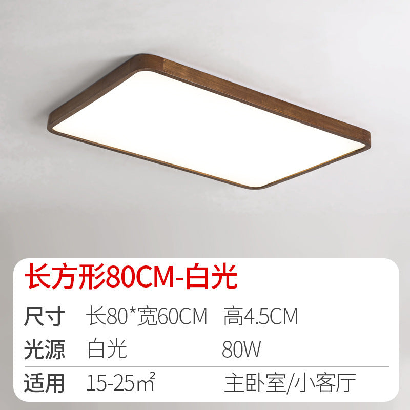 Log led Ceiling Lamp Living Room Balcony Tatami Wabi-Sabi Style Japanese Style Wood Art Corridor Nordic round bedroom