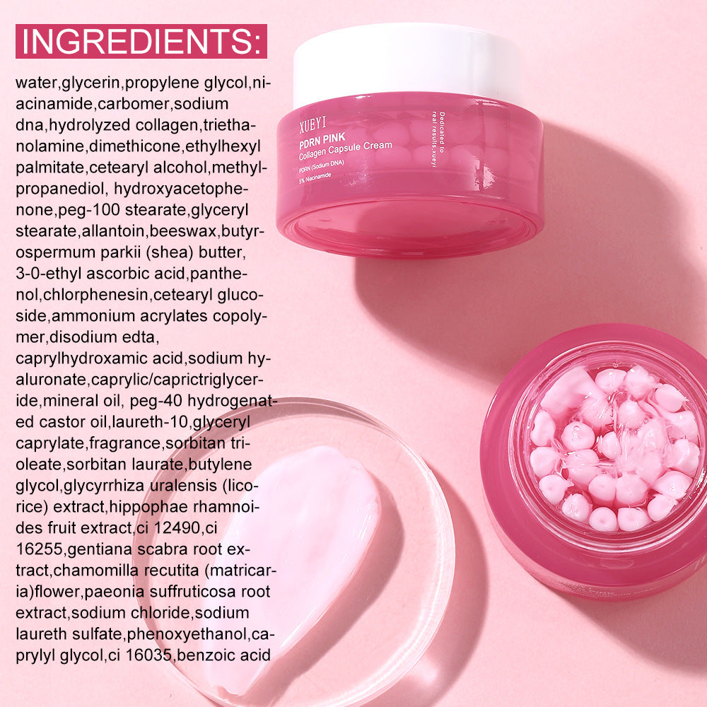 Specially designed Collagen Pink Capsule Face Cream Deep Moisturizing Wrinkle Firming Elasticity Anti-Wrinkle Cream