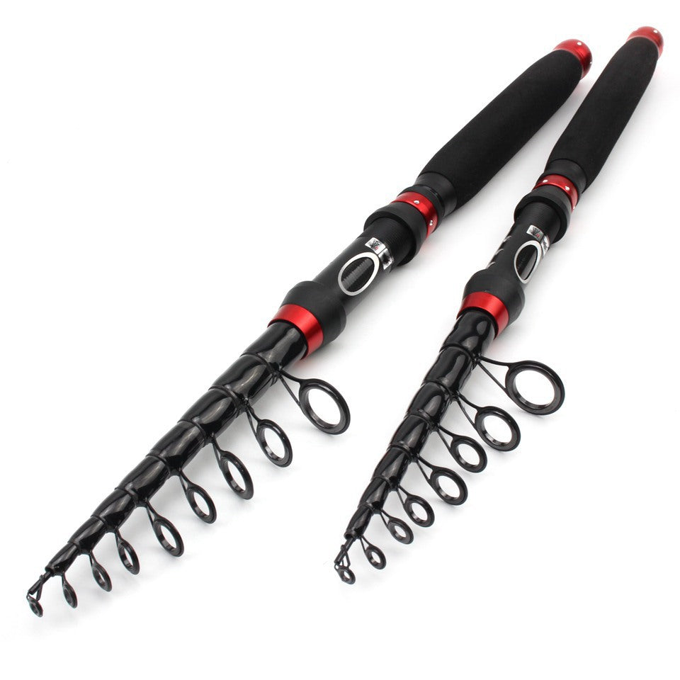 Ultra Short Ultra Light Retractable Lure Rod Small Sea Rod Rock Fishing Boat Fishing Rod Extended Handle European and American Fishing Gear