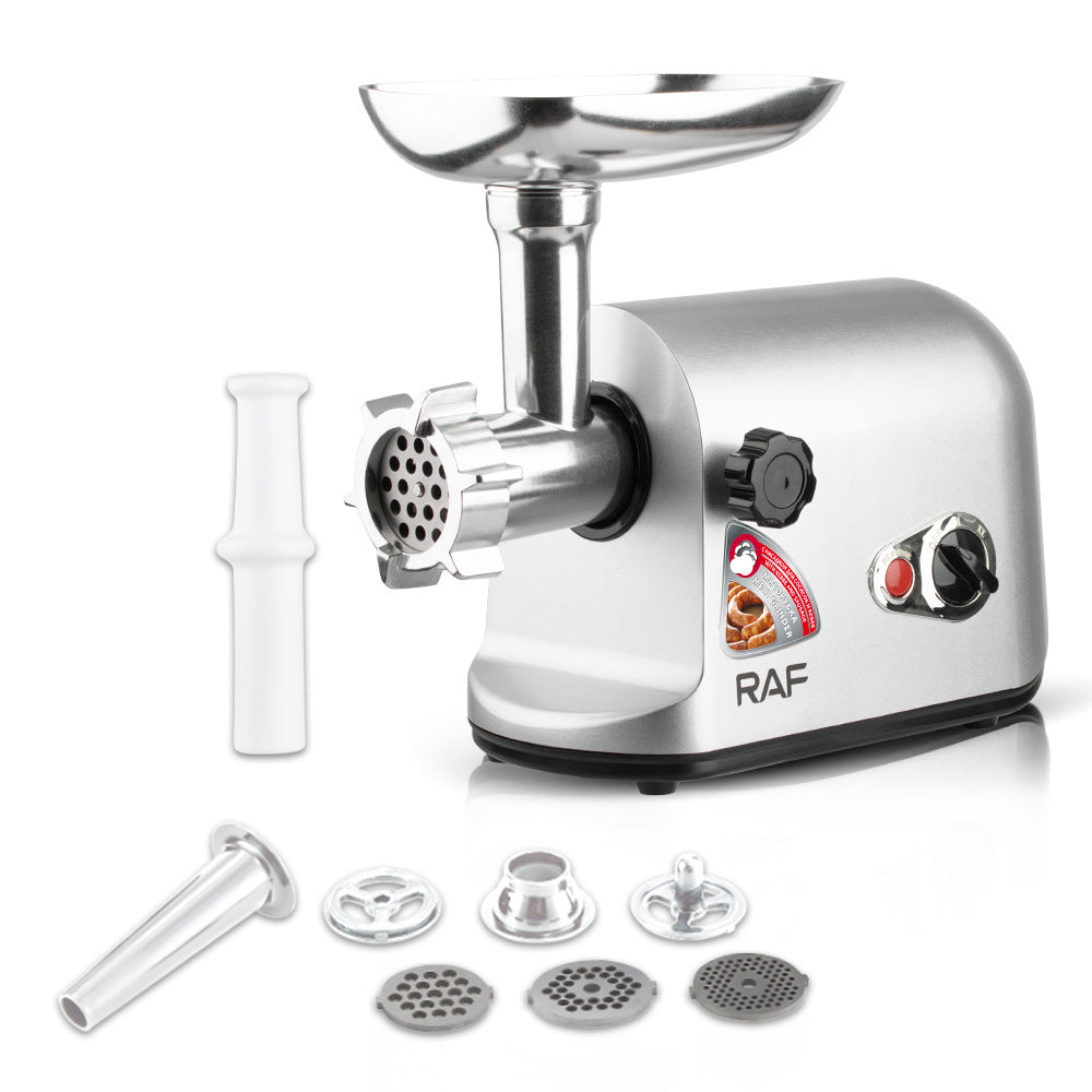 RAF Electric Meat Grinder Desktop Multi-Functional Kitchen Household Sausage Stuffer High-Power Meat Mincer Mixer