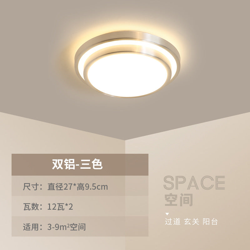 led Ceiling Lamp Nordic Simple Living Room Lamp Round Bedroom Children's Lamp Balcony Corridor Engineering Ceiling Light Fixture