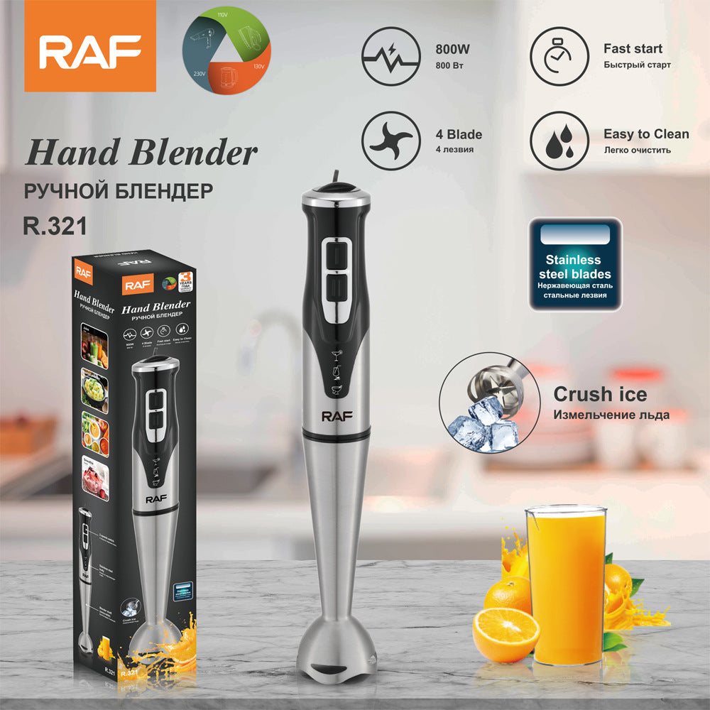RAF EU Standard Handheld Food Processor Multi-Functional Household Food Processor for Cooking, Baby Food, Baking, and Juicing R321