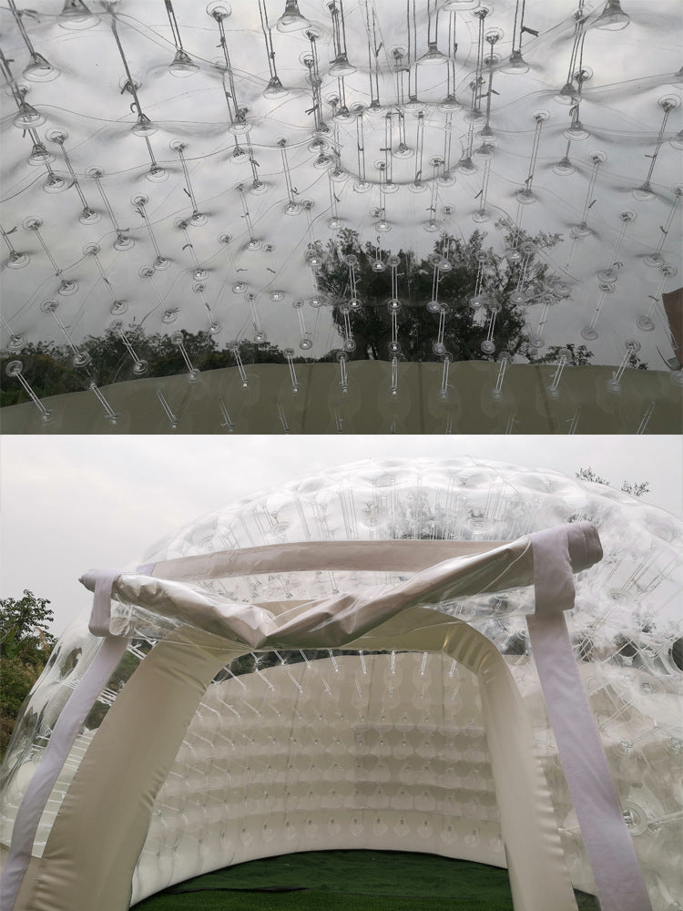 Internet Celebrity Douyin Inflatable Double-layer Bubble House Unique Boutique Hotel Camping Windproof Rainproof Outdoor Transparent Tent