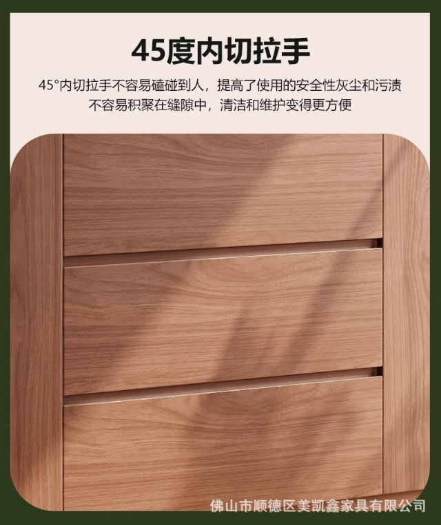 ENF Grade Oak Bookshelf Bookcase Floor-standing Storage Rack Living Room Wall-mounted Integrated Bookcase Storage Cabinet Organizer