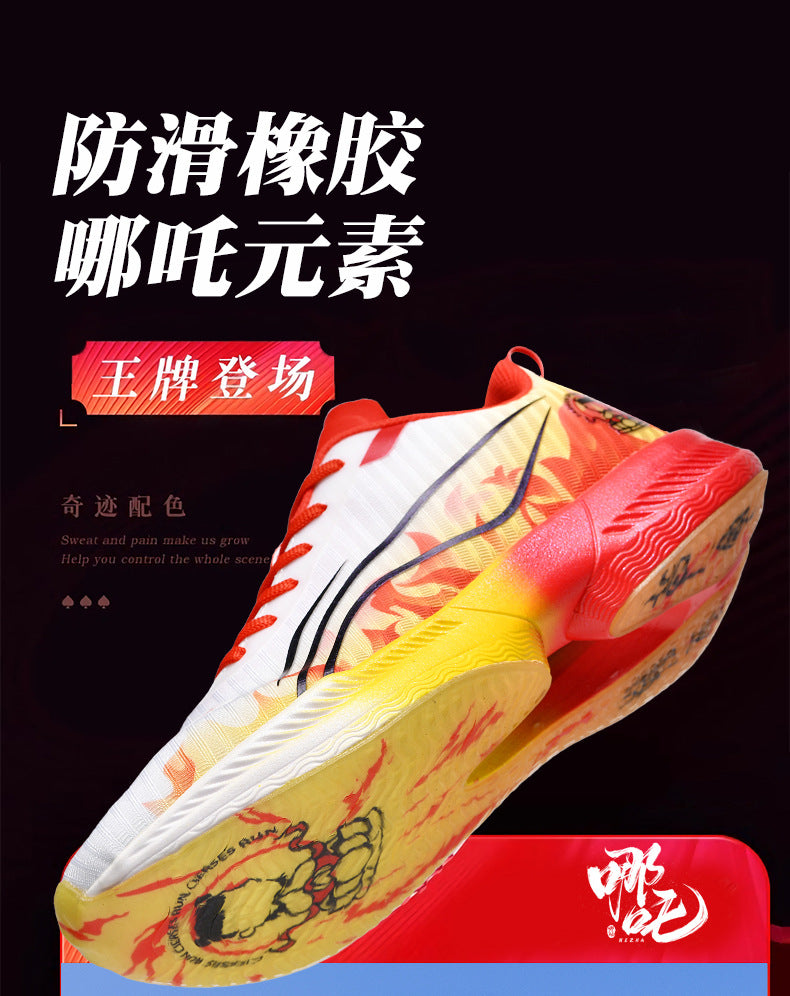 2025Autumn New Parent-Child Nezha Ao Bing Fashion Casual Sports Shoes Popcorn Carbon Plate Lightweight Comfortable Running Shoes