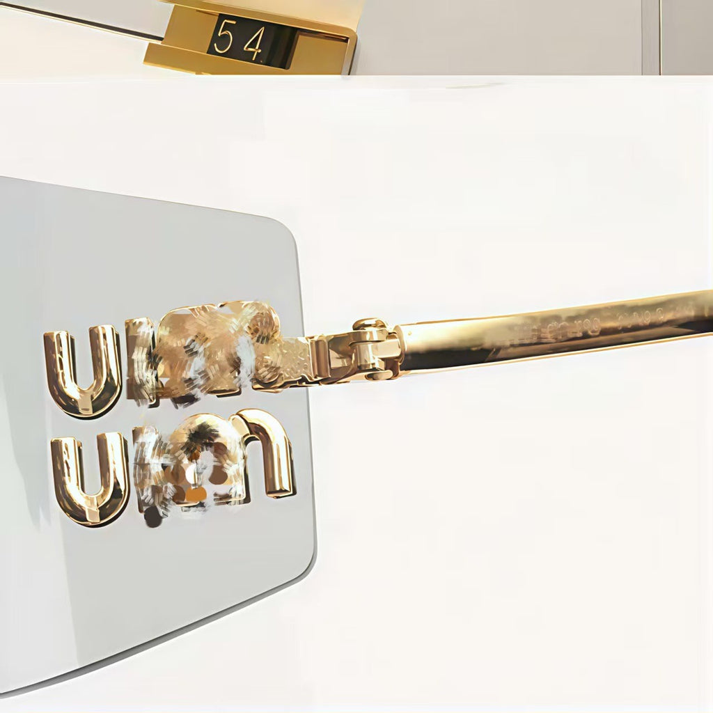 Luxury High-Quality Inner Partition Miaojia SMU54y Sunglasses for Women Same Style as Zhang Yuanying Rimless Sunglasses High-end Feel