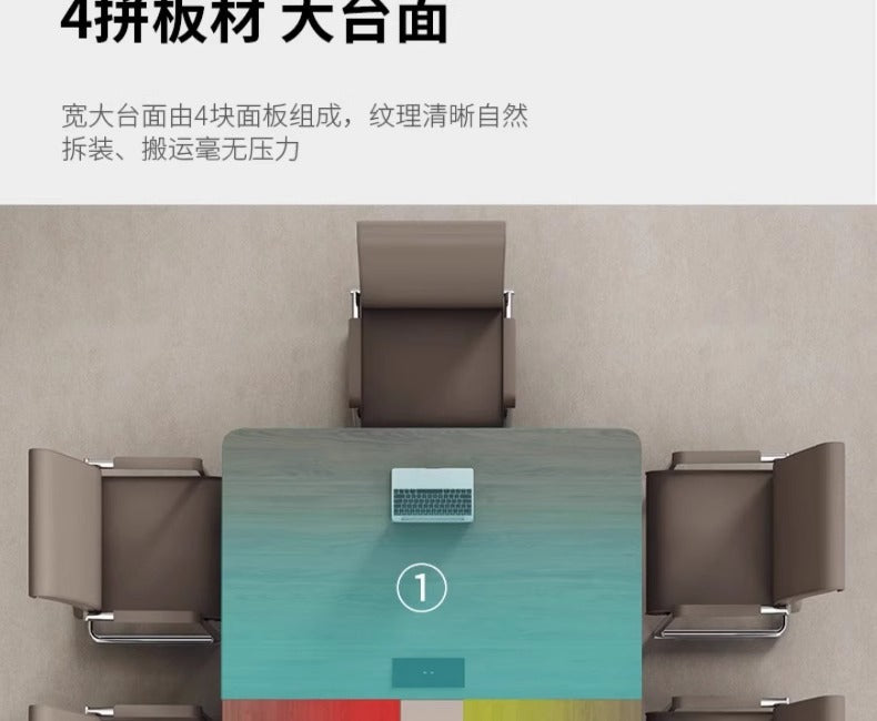 Conference Table Training Office Furniture Long Table Rectangular Table Office Large Simple Modern Meeting Table and Chair Set