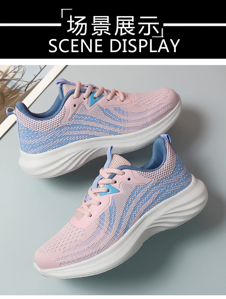 Plus Size Women's Shoes Mesh Breathable Sports Shoes Casual Shoes Lightweight Student Running Shoes Soft Sole Travel Shoes