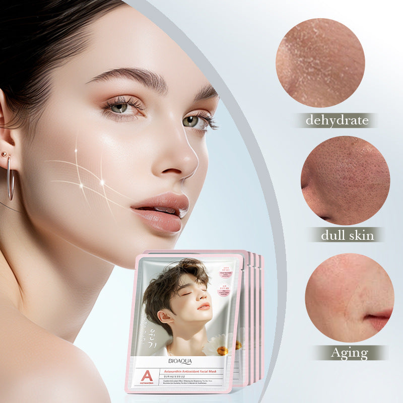 Astaxanthin Antioxidant Mask BIOAOUA Skin rejuvenation hydrating moisturizing face mask cross-border wholesale