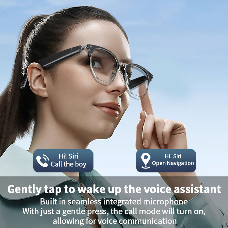 【AI Translation】Smart Bluetooth Glasses GS16Driving, Talking, Listening to Music, Exercising, Making Calls, Navigation, Color-Changing Glasses