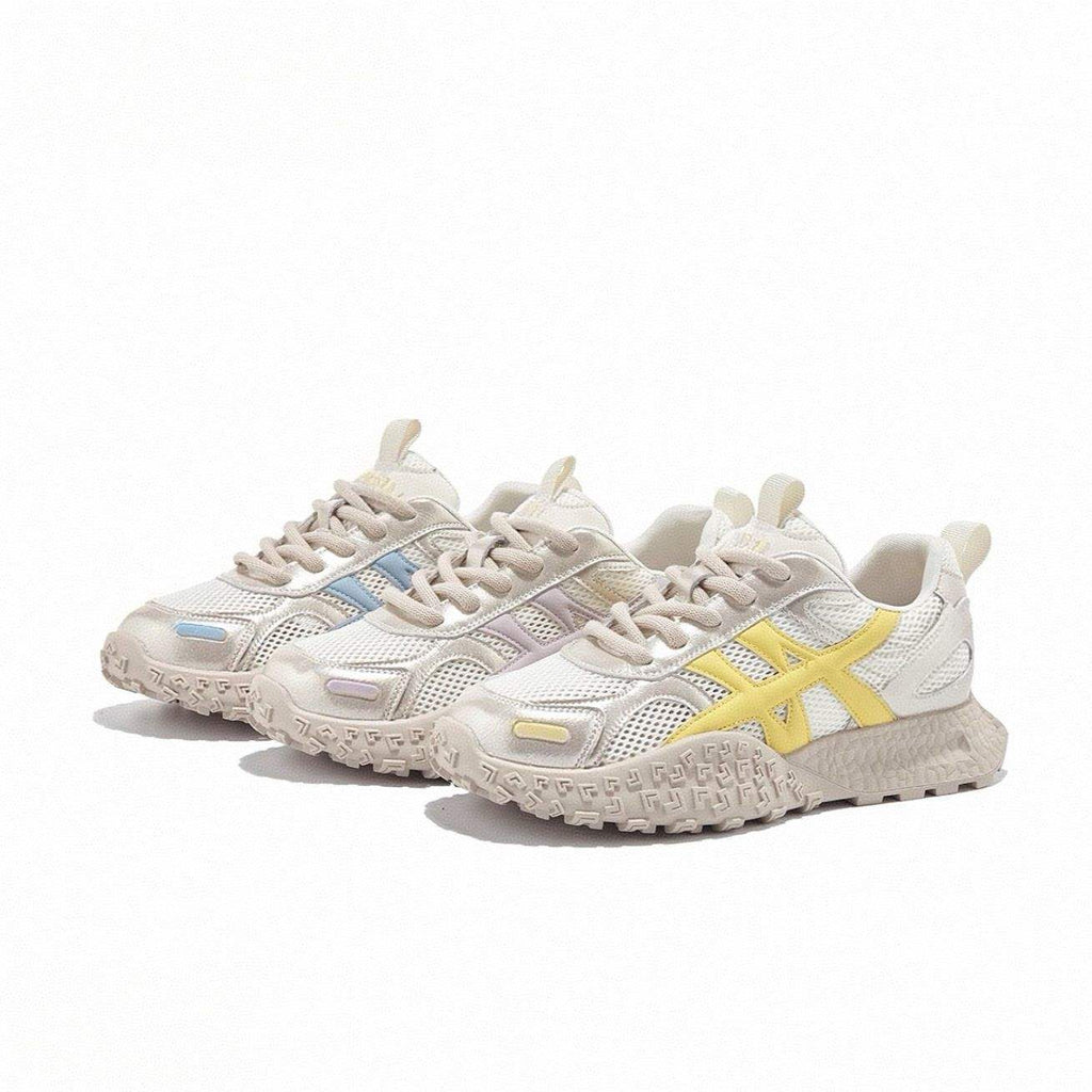 2025Mesh De Xun Summer New Fashion Casual Forrest Gump Shoes Breathable Sneakers Lightweight Thick Sole