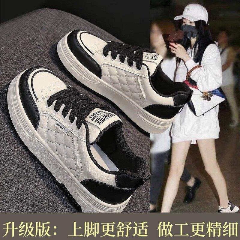 Platform White Shoes Women2025New Autumn Winter Fashion Casual Lightweight Versatile Platform Sneakers Dad Shoes