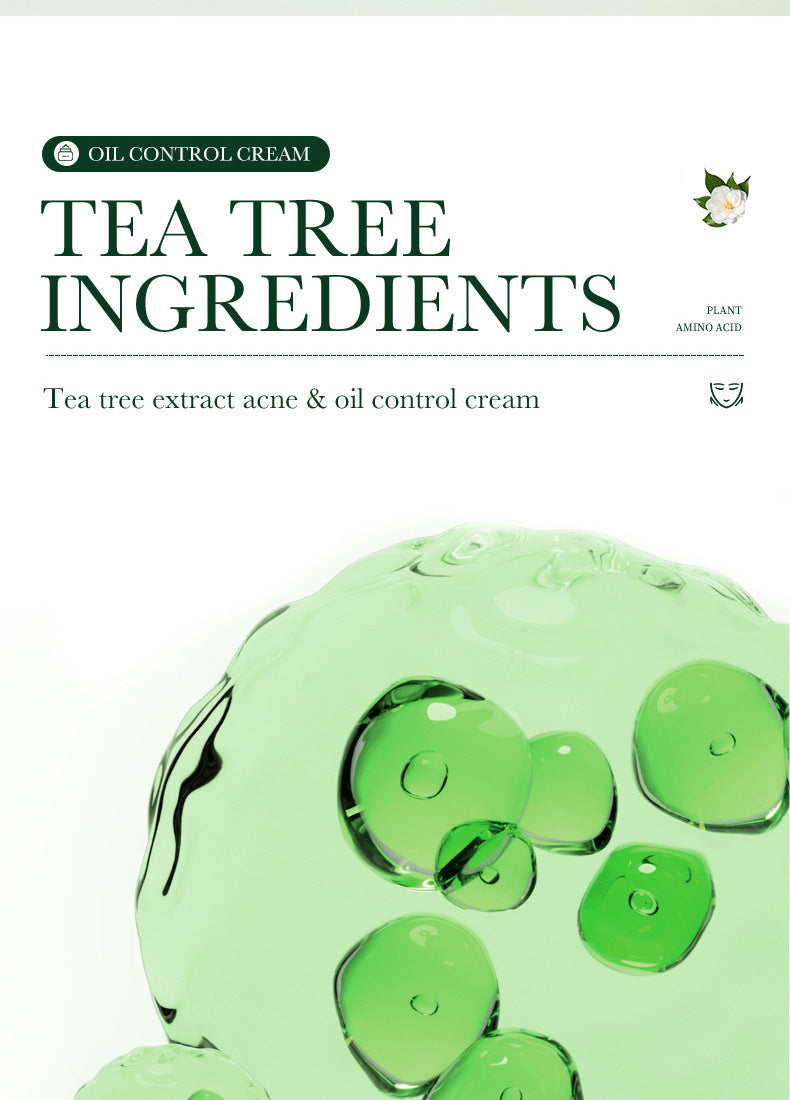 Full English Tea Tree Skincare Set SADOER Cleansing, moisturizing, hydrating five-piece set for  foreign trade wholesale