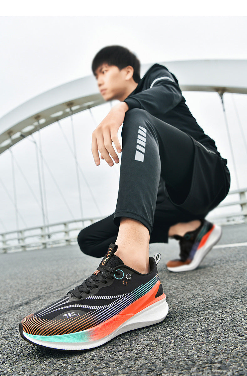 Red Rabbit8pro Rebound Cushioning Carbon Plate Running Shoes Mesh Breathable Non-Slip Sports Shoes Fashion Casual Racing Running Shoes