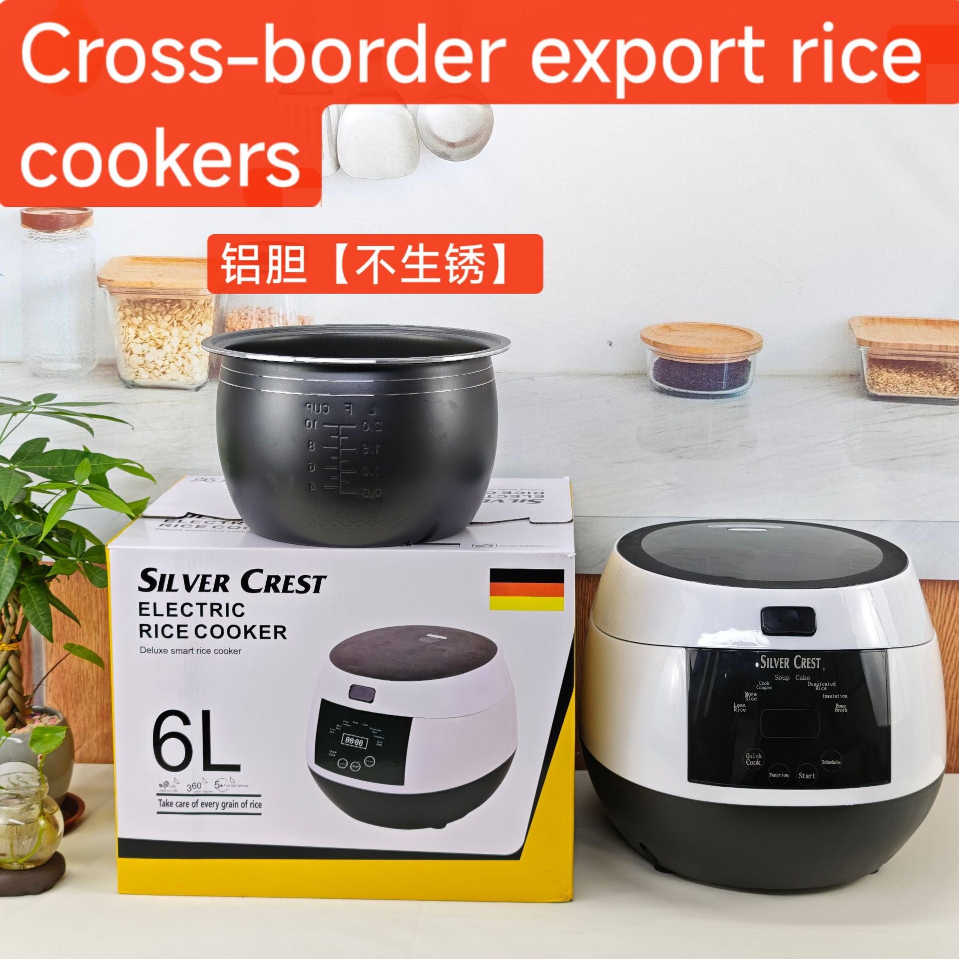 5L Rice cooker Electric Rice Cooker Household Smart Rice Cooker Large Capacity Appointment Timing  UK Plug EU Plug
