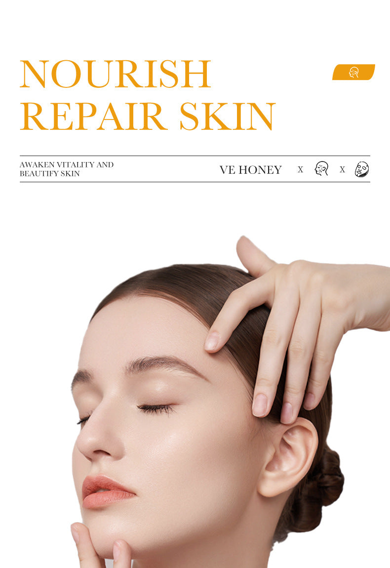 BIOAOUA Vitamin E Honey Mask Hydrating Moisturizing Repair Brightening Mask Wholesale 10 Pieces