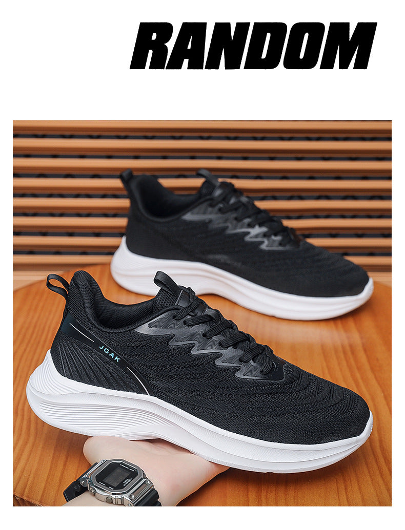 2025Foreign Trade New Fashion Sports Casual Shoes Breathable Mesh Men's Shoes Lightweight Non-Slip Wear-Resistant Running Shoes