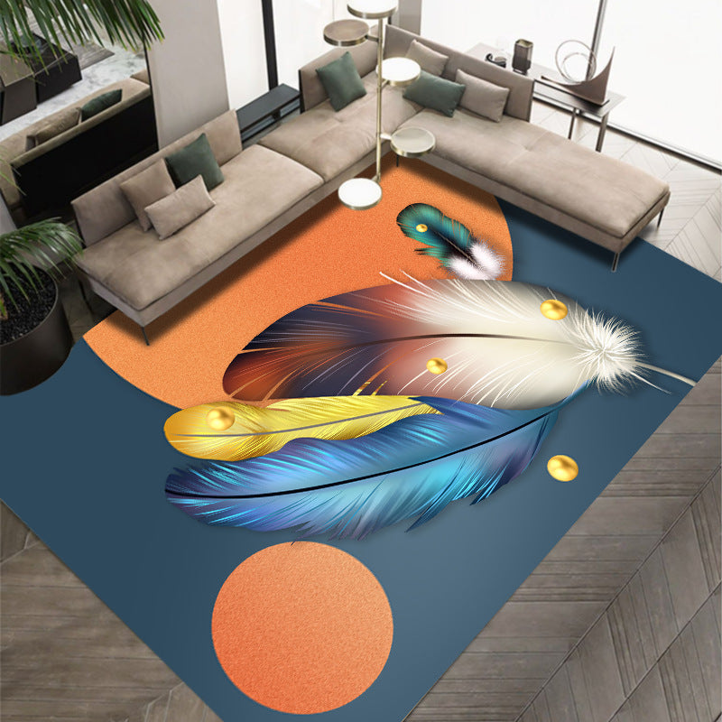 Light Luxury Crystal Velvet Carpet Wear-Resistant and Dirt-Resistant Living Room Sofa Coffee Table Carpet Cooling and Silent Home Non-Slip Bedroom Carpet