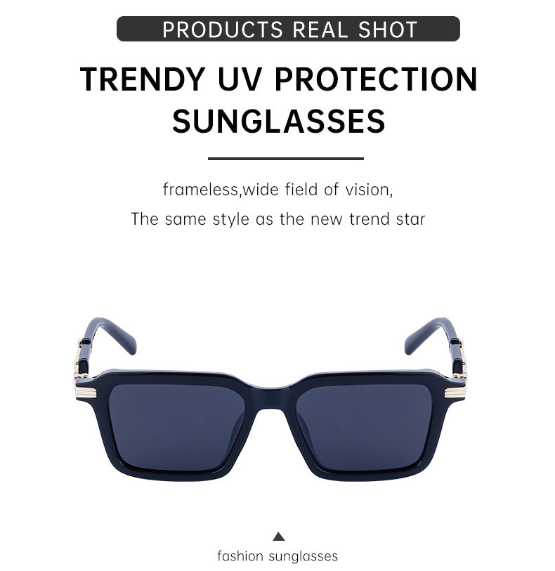 New European and American Fashion Polarized Sunglasses for Men Driving Anti-Glare Sunglasses Retro Punk Style Glasses shades